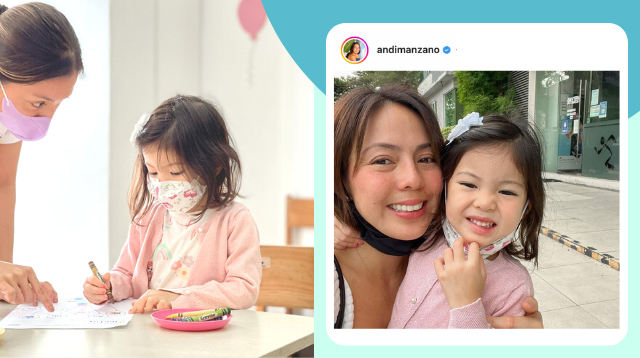 Andi Manzano's Daughter Amelia Attends Face To Face Classes For The First Time!
