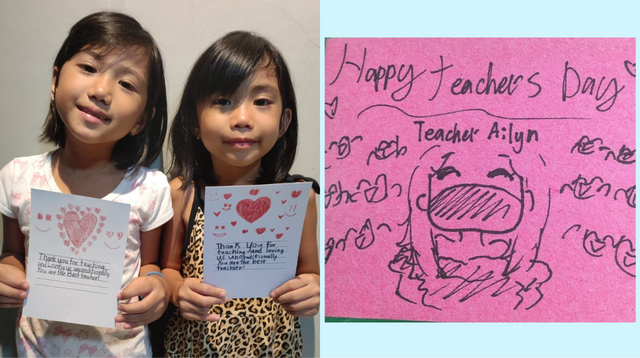 Kids Say Thank You To Teachers For World Teacher'S Day