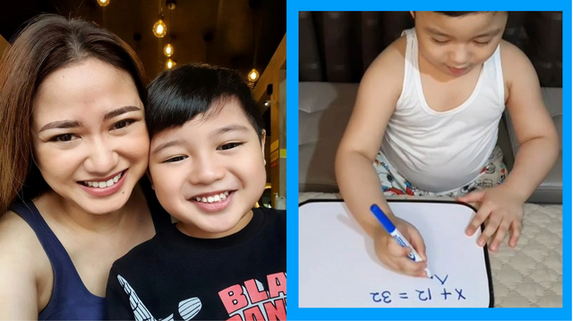 LOOK: Karen Delos Reyes' 4-Year-Old Son Can Do Basic Algebra!