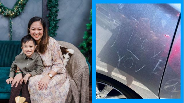 ‘I Love You!’: 6-Year-Old’s Love Letter On Mom’s Car Made Us Say Awww And Oh No!