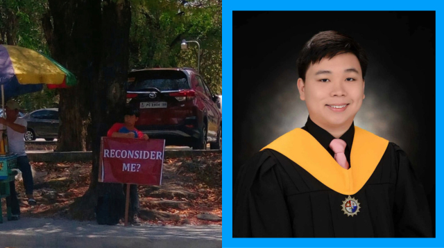 The Boy Who Held A 'Reconsider Me?' Sign At UP Graduates Magna Cum Laude At PLM