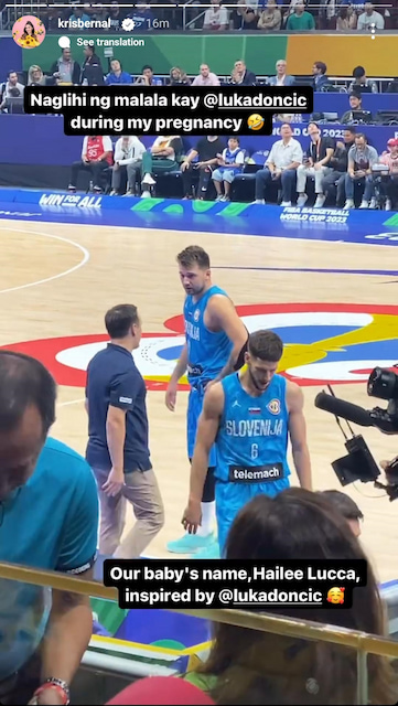 Leo Martinez's grandson receives Luka Doncic's trophy