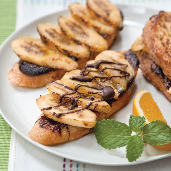Weekend Recipe: Chocolate-Hazelnut and Banana French Toast