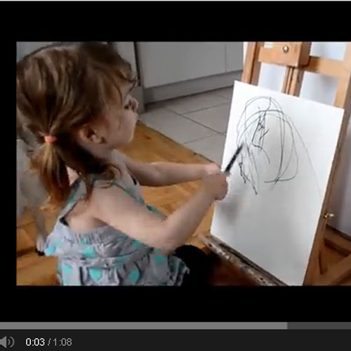 This Made our Day: Toddler's Doodles Transformed by Artist Mom into Beautiful Artwork