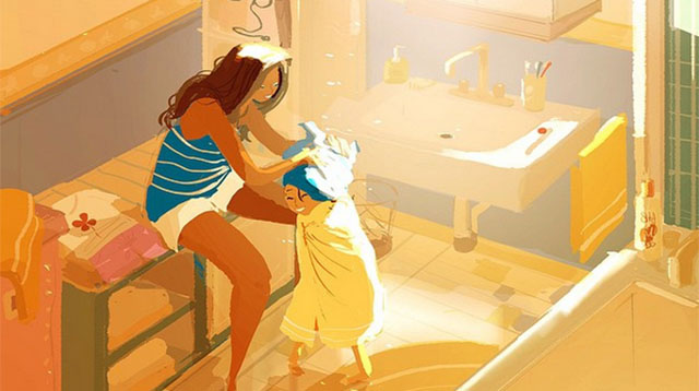 What a Day in a Parent's Life Looks Like in 16 Beautiful Pascal Campion Artworks