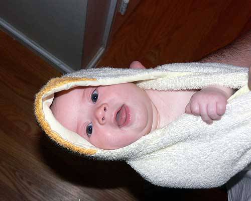Baby Wrapped in Towel