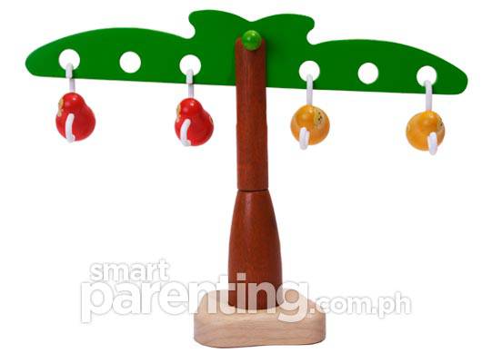 Plan toys hot sale balancing monkeys