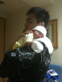 Kensai Yonzon with daughter Autumn Story