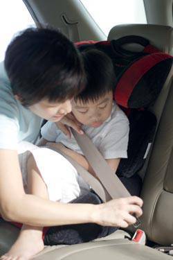 fastening seatbelt
