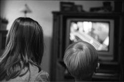 kids watching TV