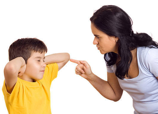 parent scolding child