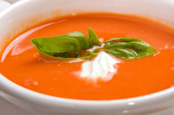 Tomato and cheddar soup