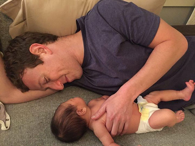 Mark Zuckerberg and Baby Max