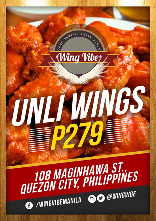 Wing Vibes Unlimited Wings Promo