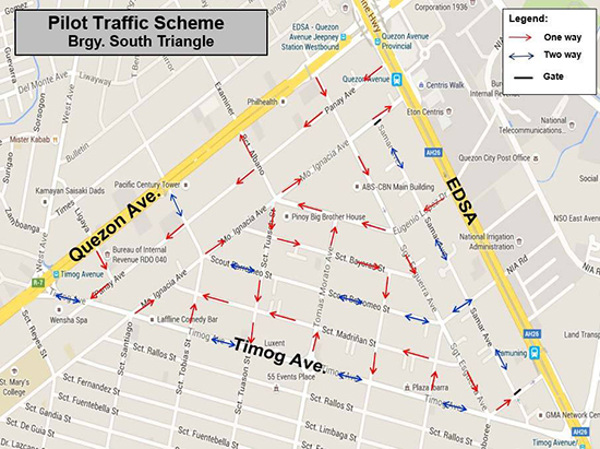 Quezon City Road Map