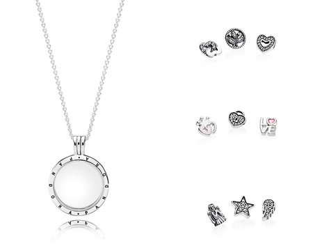 Pandora floating locket necklace on sale charms