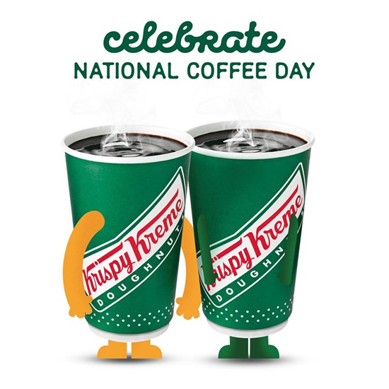 Krispy Kreme is Celebrating National Coffee Day with Free Coffee