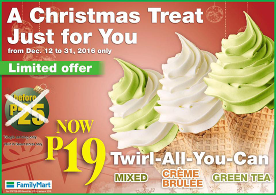 Family Mart Soft Serve Ice Cream Promo