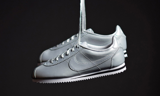 nike cortez metallic