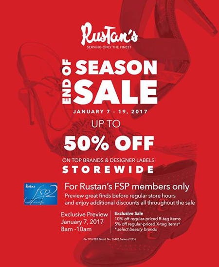 Rustan's - Longchamp's End of Season Sale is here.