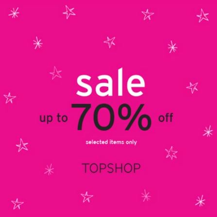 Sale date. Topshop sale.