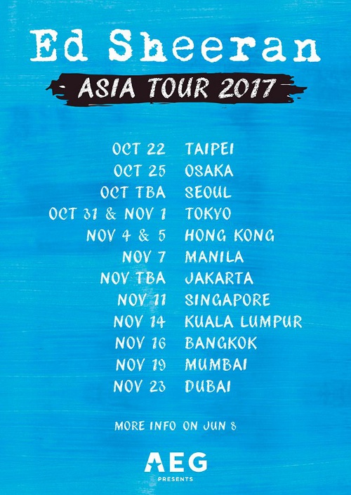 Ed Sheeran Live in Manila November 2017