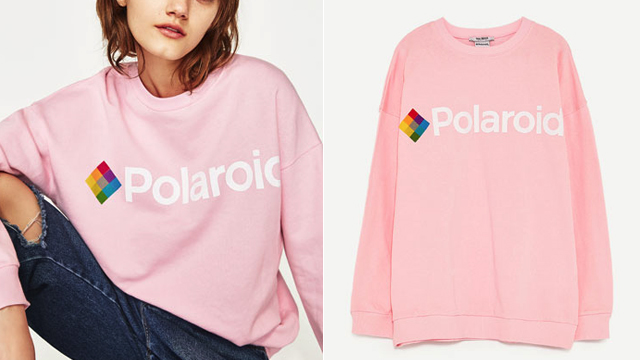 polaroid sweatshirt zara