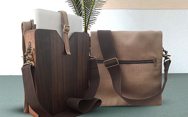 Republika Creates Wooden Laptop Bags. 