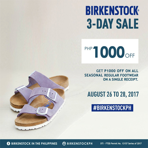 Birkenstock Three-Day Sale: August 26 to 28