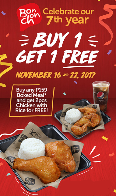 Get Free Two Piece Fried Chicken From Bonchon Next Week