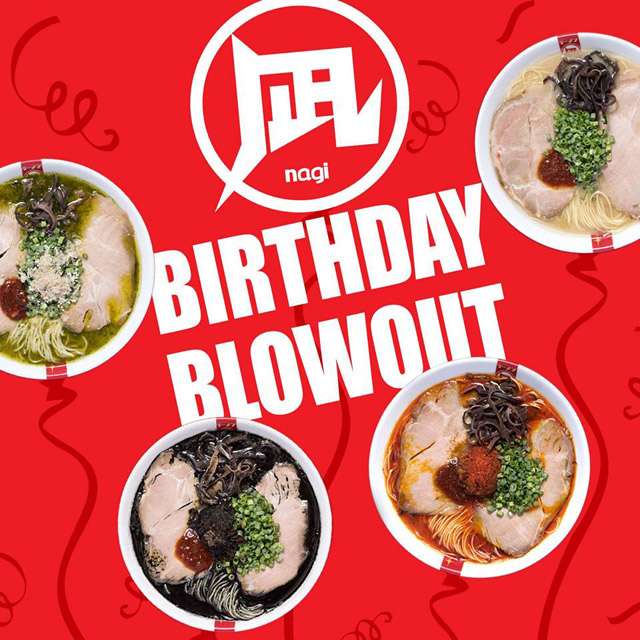 Get Free Ramen from Ramen Nagi on Your Birthday