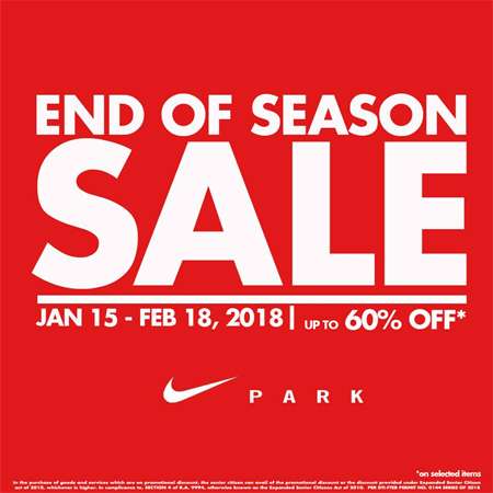 Nike Park End-of-Season Sale: January 