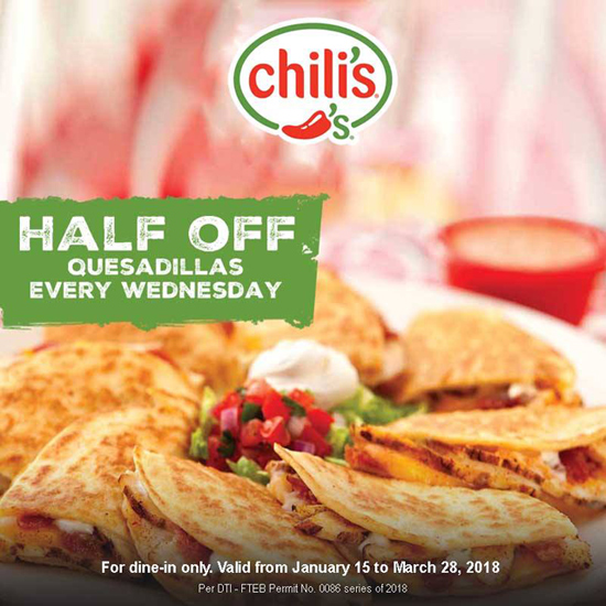 Treat Yourself to These 50 Off Deals at Chili's