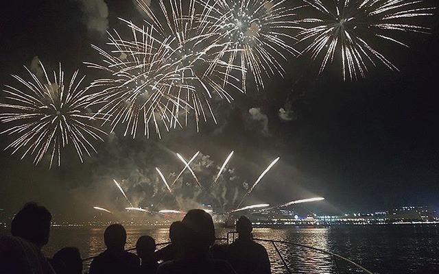 Watch the International Pyromusical Competition from a Boat in Manila Bay