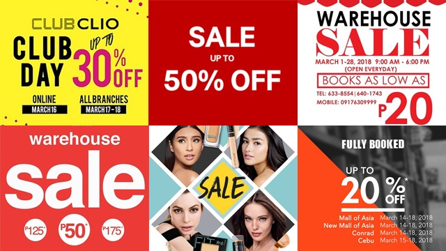 H&M, National Book Store, and More March Sales