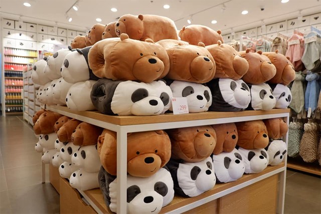 we bare bears stuffed toy miniso price