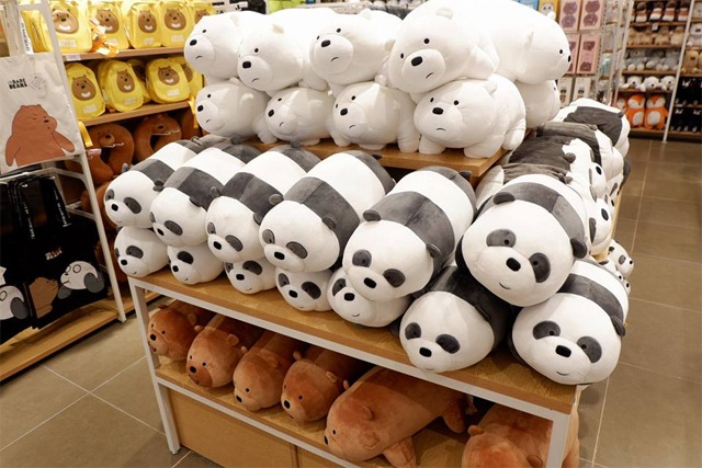 We Bare Bears Items at Miniso Mall of Asia Store Opening