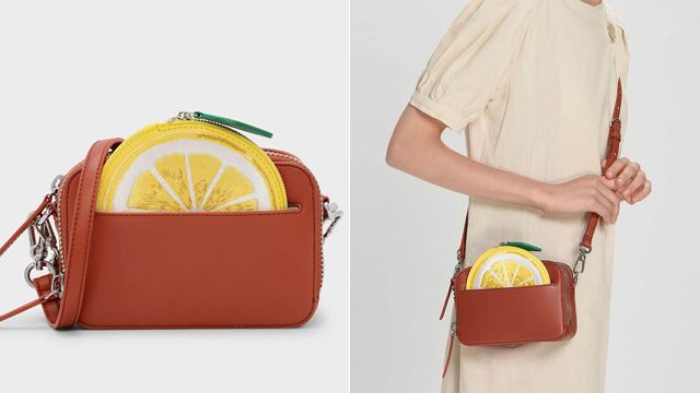 Charles and keith lemon bag sale