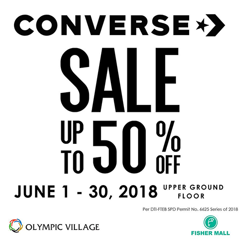 Converse Sale at Fisher Mall June 2018