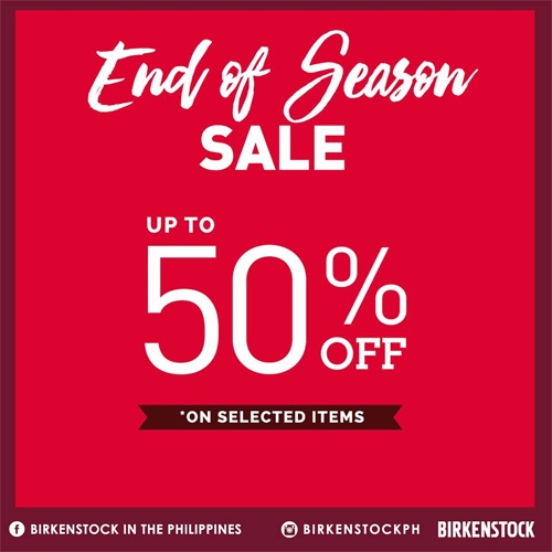 Birkenstock end of store season sale