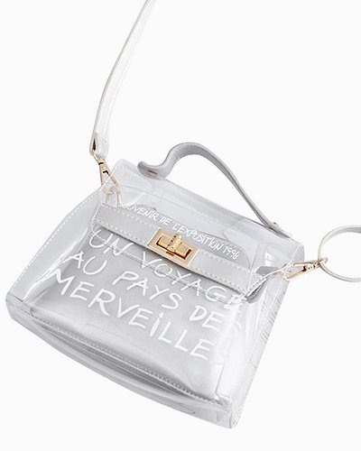 zara clear purse