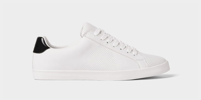 Zara micro perforated sales plimsolls