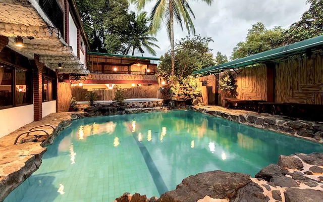 airbnb with waterfall pool