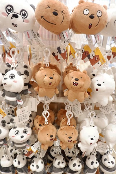 we bare bear plush miniso