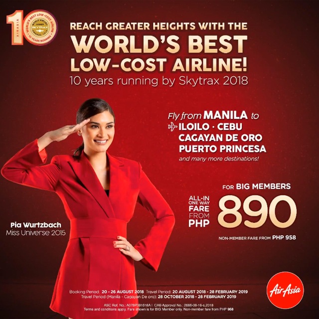 Philippine Airlines and AirAsia Seat Sale