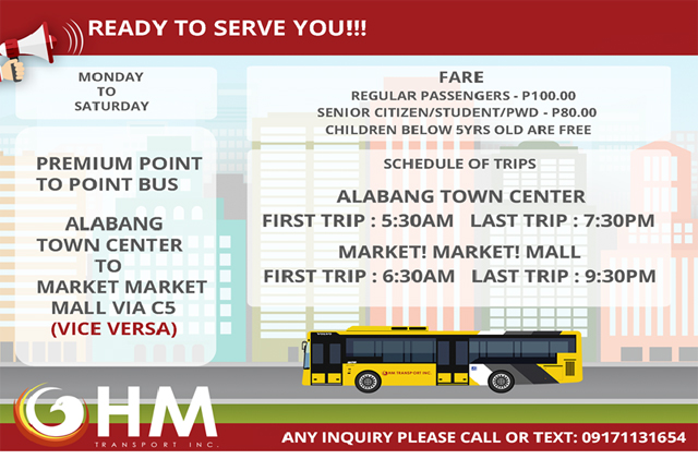 Schedule And Fare Matrix Of P2P Buses | SPOT.ph