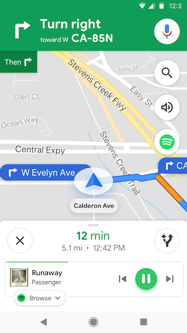 Spotify and Google Maps Integration