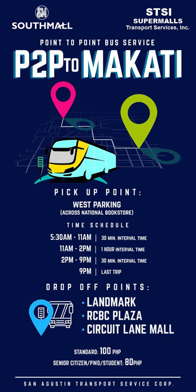 Schedule And Fare Matrix Of P2P Buses