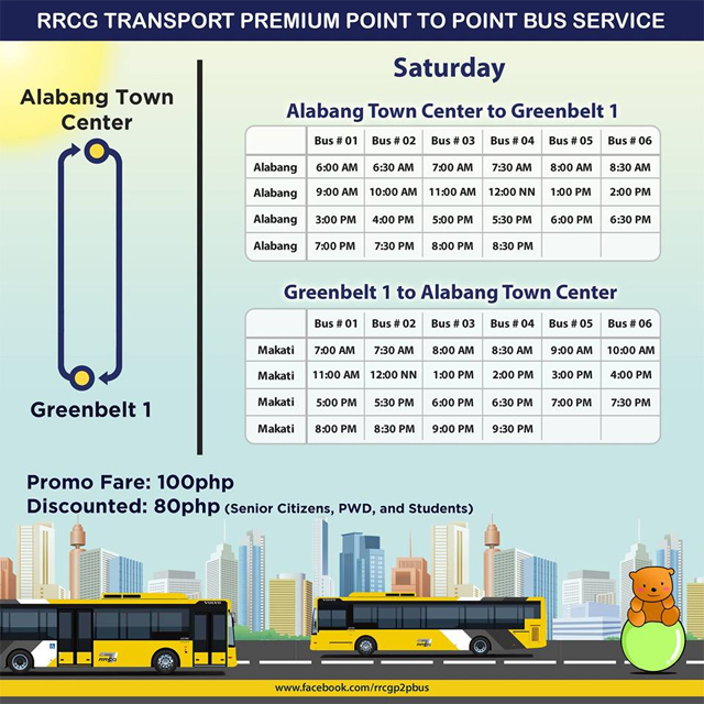 Schedule And Fare Matrix Of P2P Buses