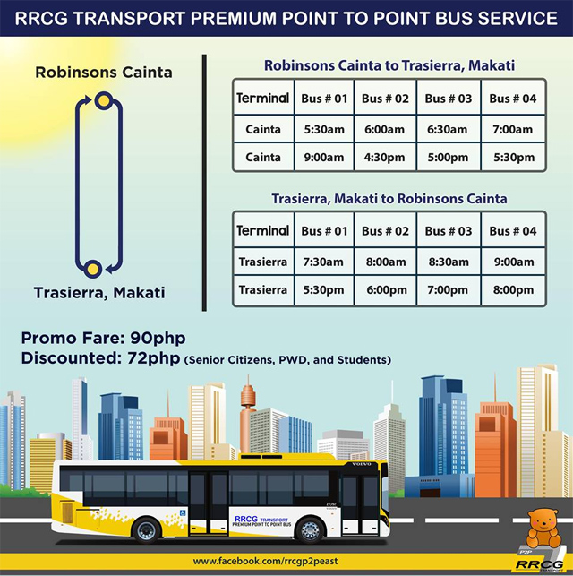 Schedule And Fare Matrix Of P2P Buses